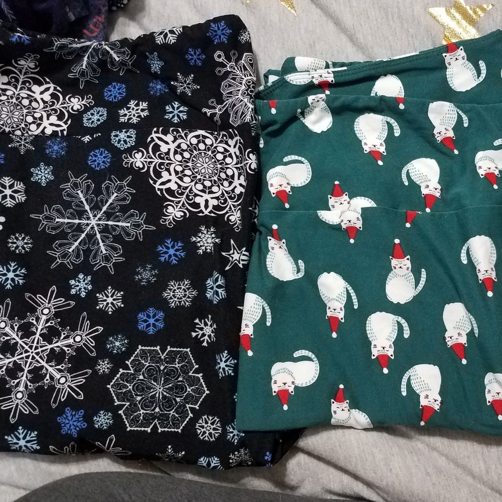 2 TC2 Merry & Bright xmas leggings